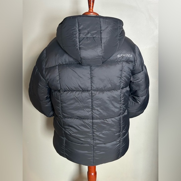 Spyder Mens Black Puffer Jacket - Picture 8 of 14